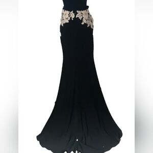 $400 Jovani bead laced full train skirt s2